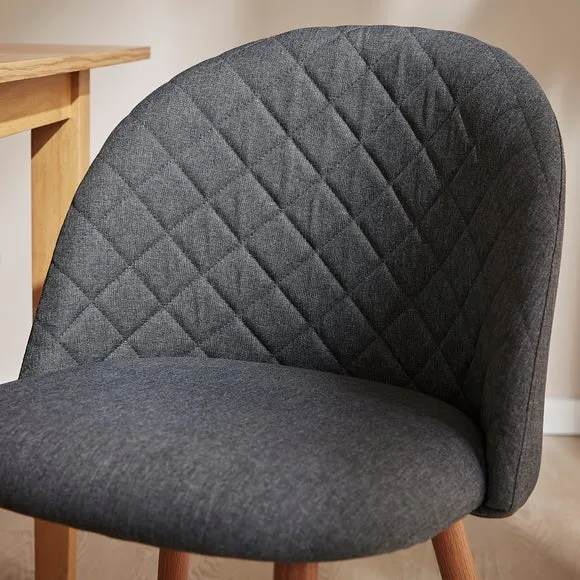 Astrid Dining Chair, Flatweave Fabric 3