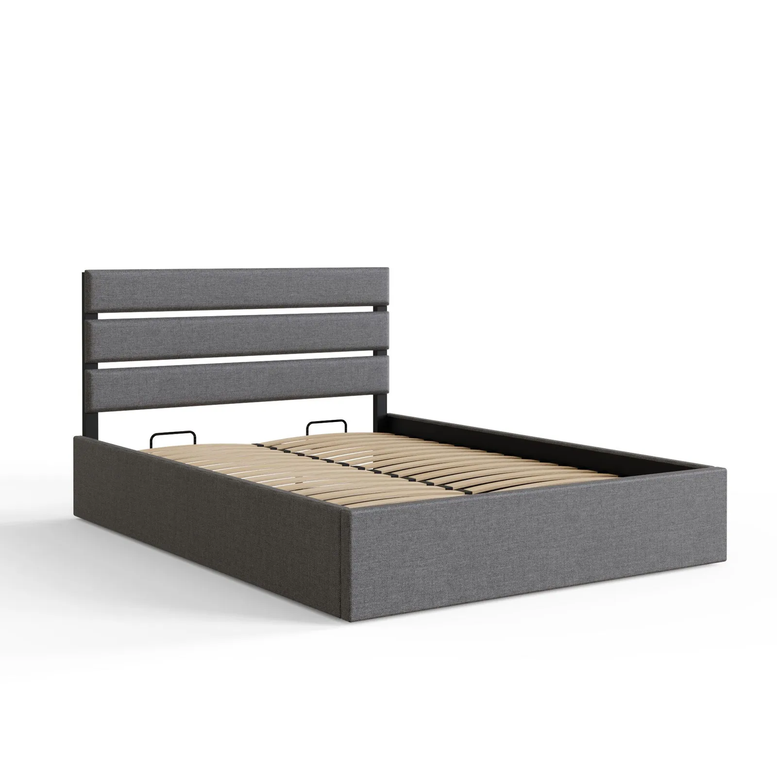 GFW Hudson End Lift Ottoman Bed in Grey 2