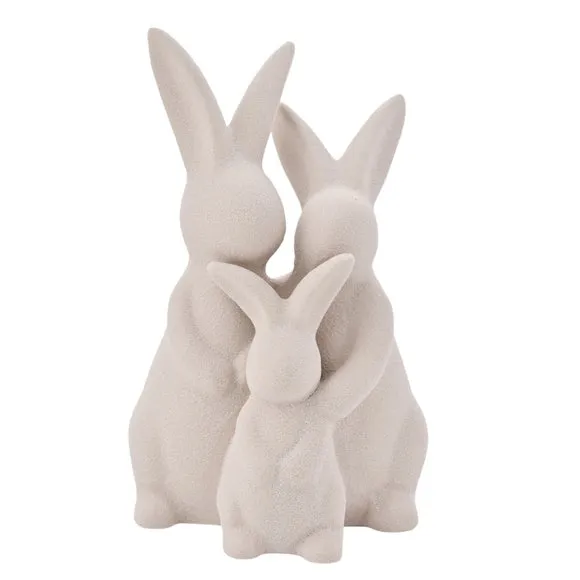 Eggs-traordinary Gift Co. Family of Bunnies Ceramic Ornament 2