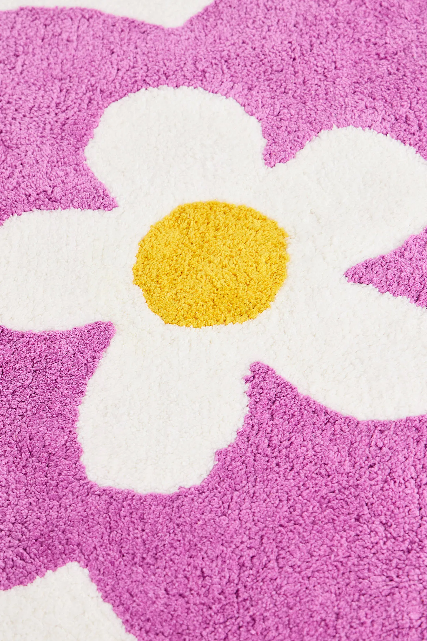 Purple Daisy Mini Bath Mat - Purple 2