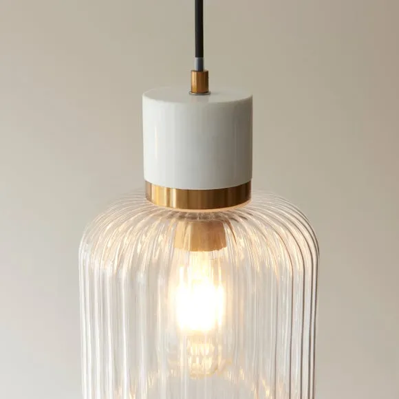 Vogue Tamara Ribbed Adjustable Pendant Light 2