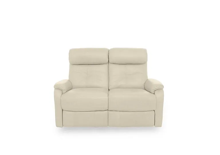 Compact Collection Titch Leather 2 Seater Sofa - BV Bisque