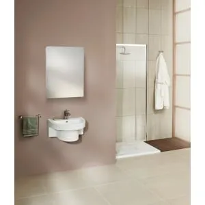 Croydex Dawley Large Single Door White Bathroom Cabinet - 670 x 500mm 2