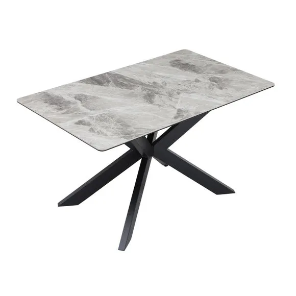 Indus Valley Athena 6 Seater Dining Table Corner Bench Set 4