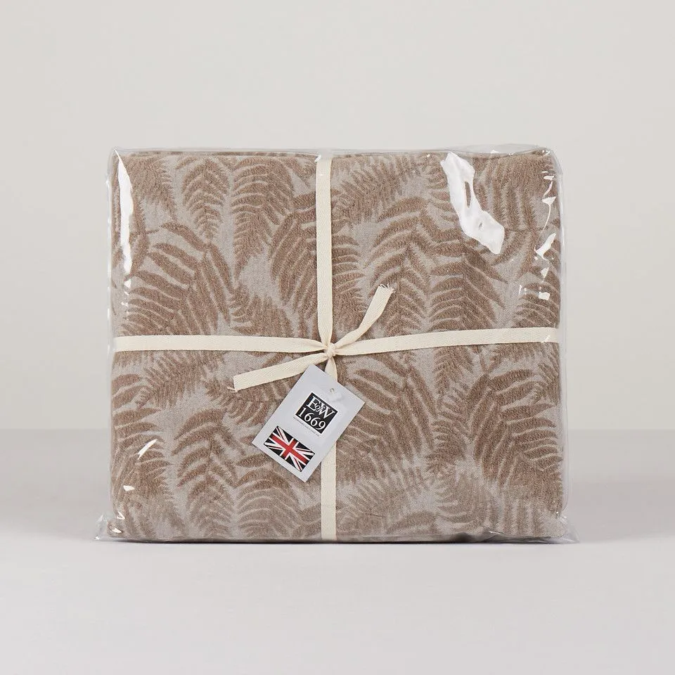 Early's of Witney 'Chenille Throw' in Light Stone