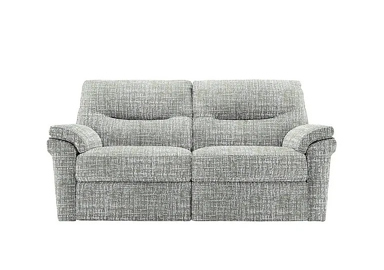 Seattle 2.5 Seater Fabric Power Recliner Sofa with Power Lumbar and Heated Seats - Shore Oatmeal