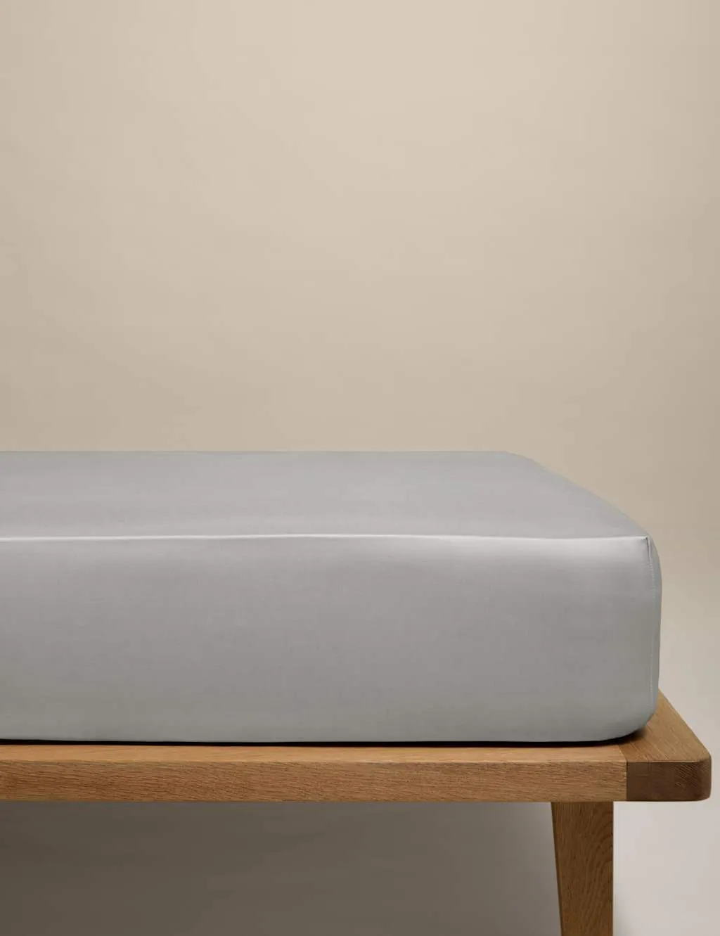 M&S Egyptian Cotton 400 Thread Count Silky Deep Fitted Sheet Dove