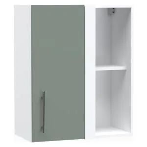 Wickes Orlando Reed Green Corner Wall Unit - 600mm