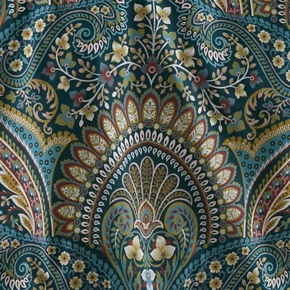 Palais Reversible Teal Duvet Cover and Pillowcase Set 3