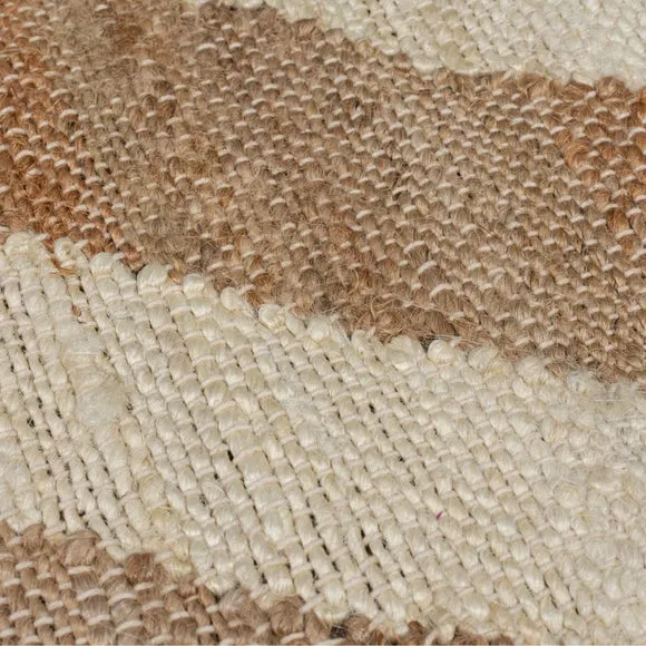 Zebra Patterned Jute Rug 2