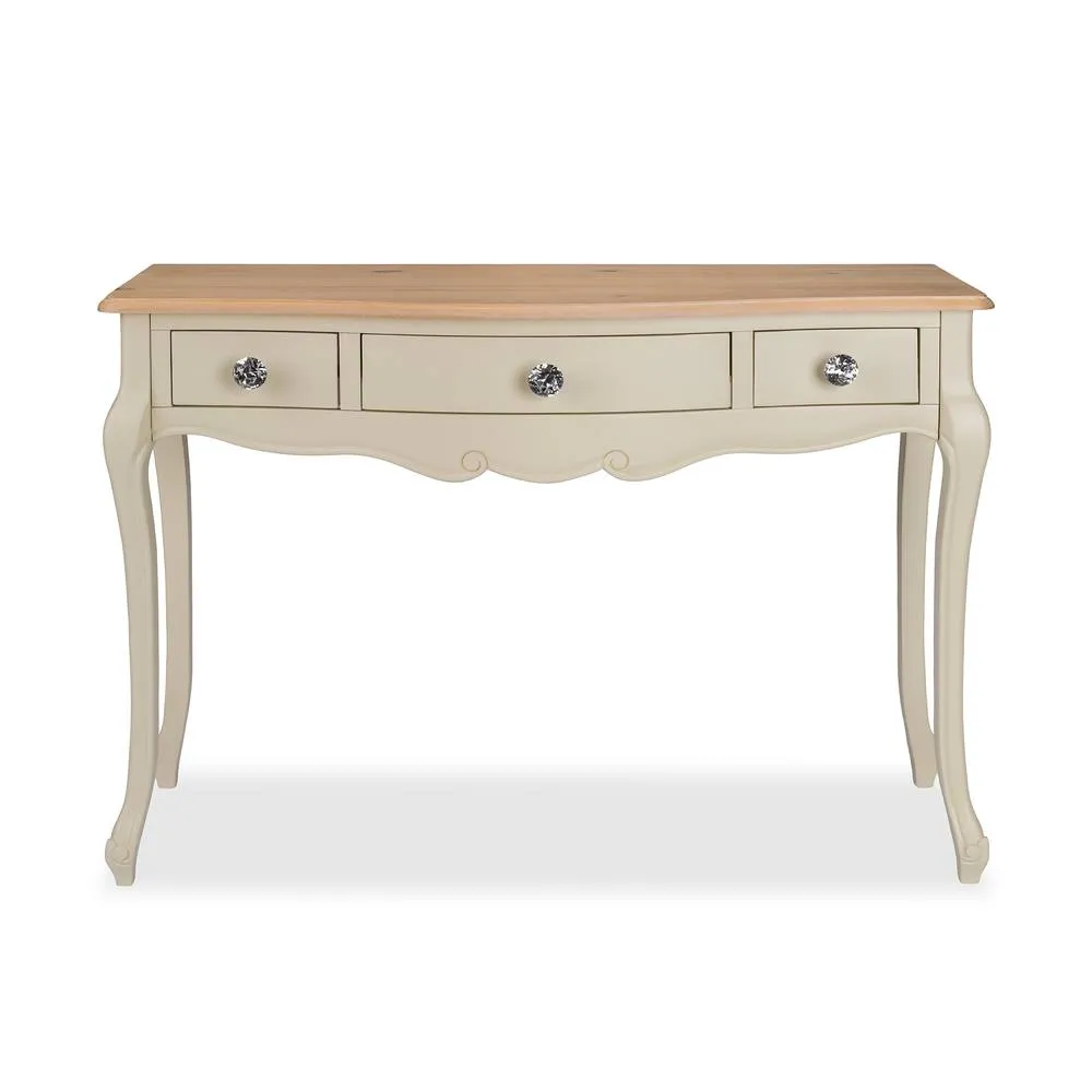 Statement Furniture Juliette Vintage Chic Dressing Table with Crystal Handles in Ivory 6