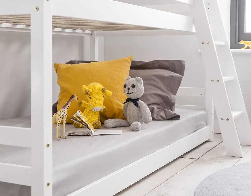 Nöa and Nani Hilda Low Cabin Bed with Bunk Underbed and Play Area in White 6