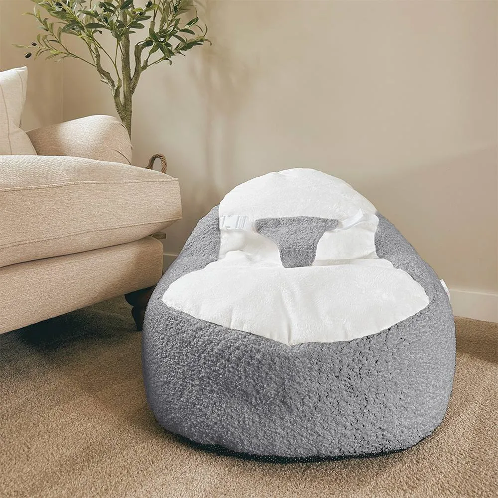 rucomfy Beanbags rucomfy Snug Gaga Baby Bean Bag - Soft & Supportive Newborn Seat in Grey