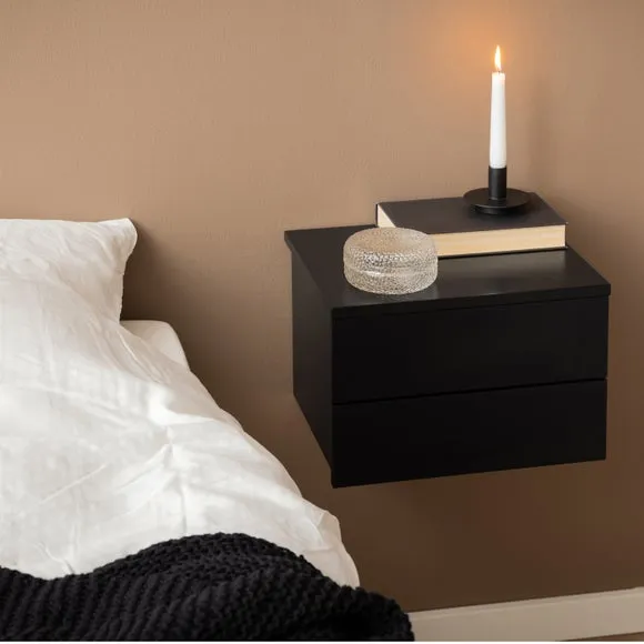 Furniture To Go Avignon 2 Drawer Wall Mounted Bedside Table