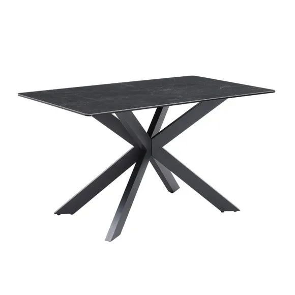 Indus Valley Athena 6 Seater Dining Table Corner Bench Set 3