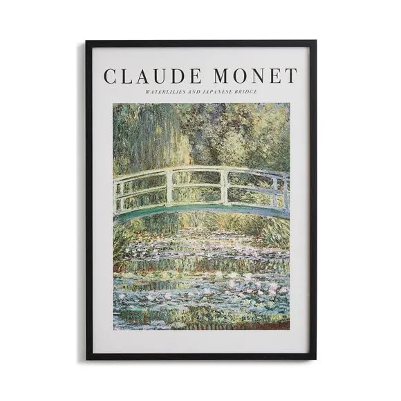 Waterlilies and Japanese Bridge by Claude Monet Framed Print 3