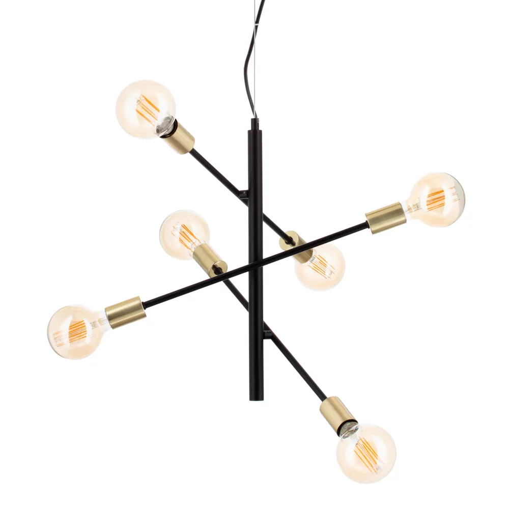 Calvet Ceiling Light, Brass