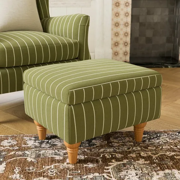 Charnwood Pinstripe Storage Footstool 1