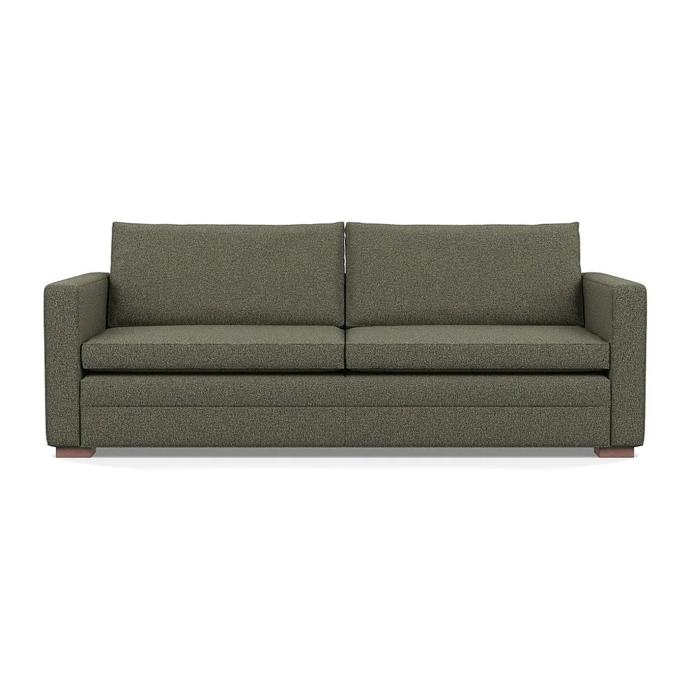Heal's Palermo 4 Seater Sofa Loop Boucle Forest Walnut Feet 1