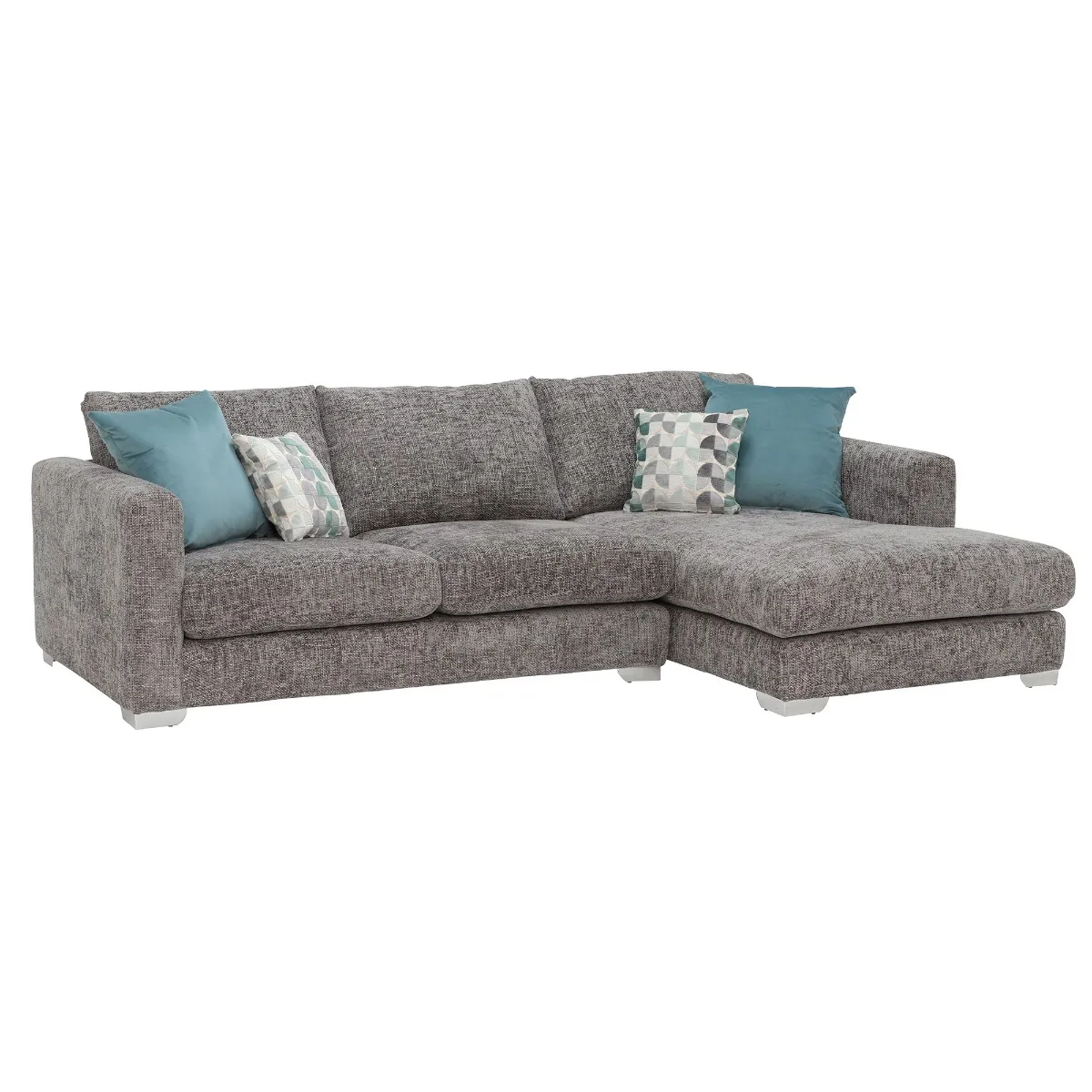 Fontella Small Right Hand Facing Chaise, Tabby Platinum