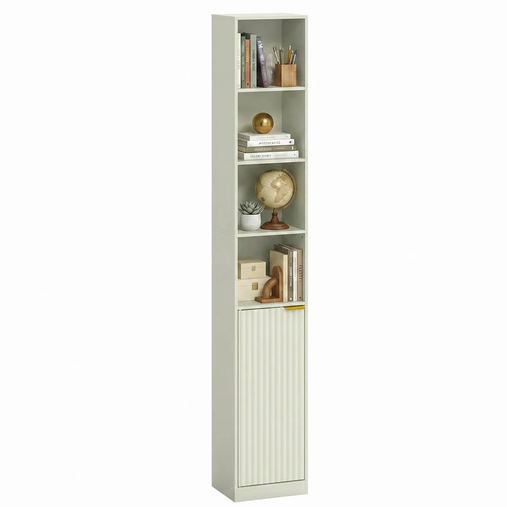 HOMCOM Bookcase Adjustable Shelf 6-Tier in Light Green 2