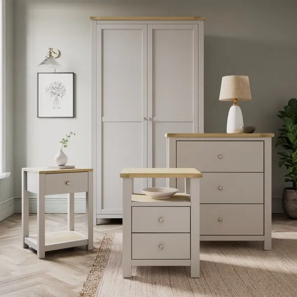 Olney 2 Drawer Bedside Table 6