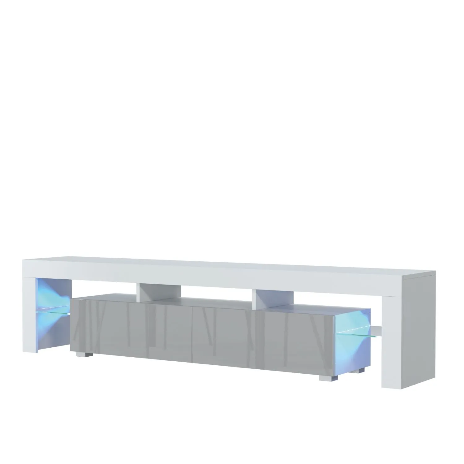 Creative Furniture TV Unit 200cm Sideboard Cabinet Cupboard TV Stand in Grey 2