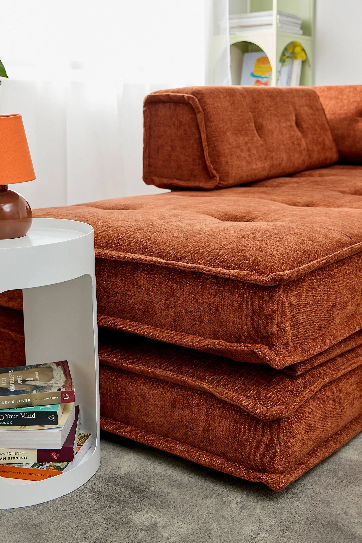 Macy Double Sofa Bed - Orange L: 183cm x W: 173cm x H: 23.5cm 4