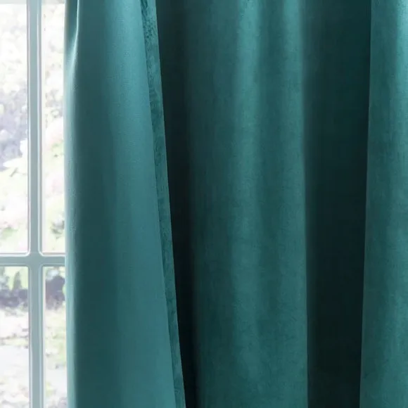 Luxe Velour Eyelet Curtains (Blackout Available) 5