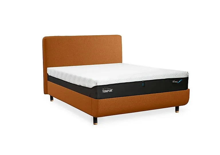 Arc Disc Bed Frame with Form Headboard - King Size - Natural Ash