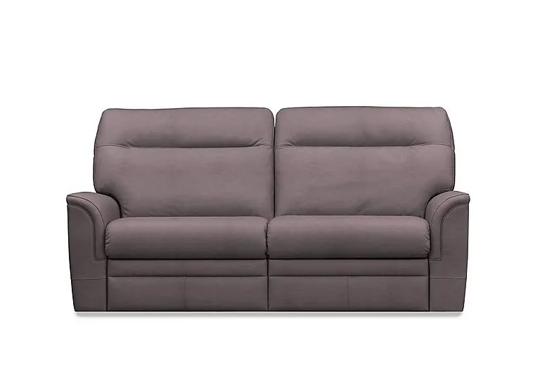 Hudson 23 Large 2 Seater Leather Recliner Sofa with Headrests and Power Lumbar - Revolution Truffle