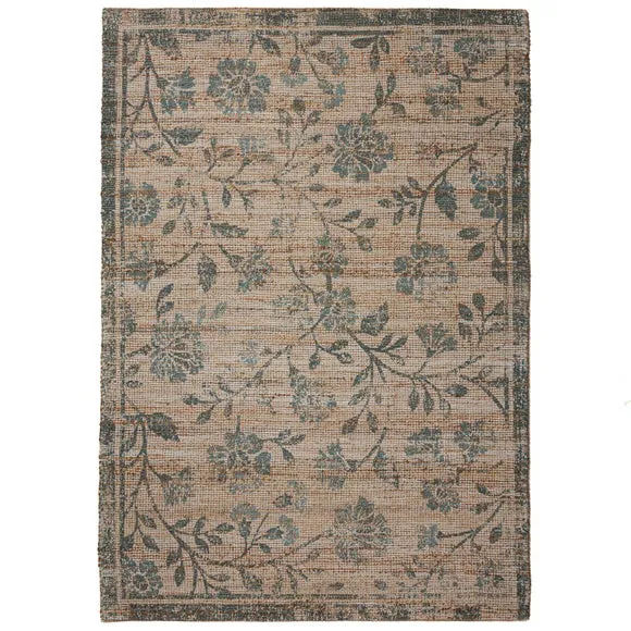 Dua Floral Jute Rug 5