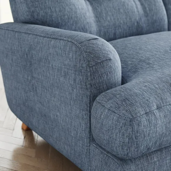 Martha Faux Linen 3 Seater Sofa 5