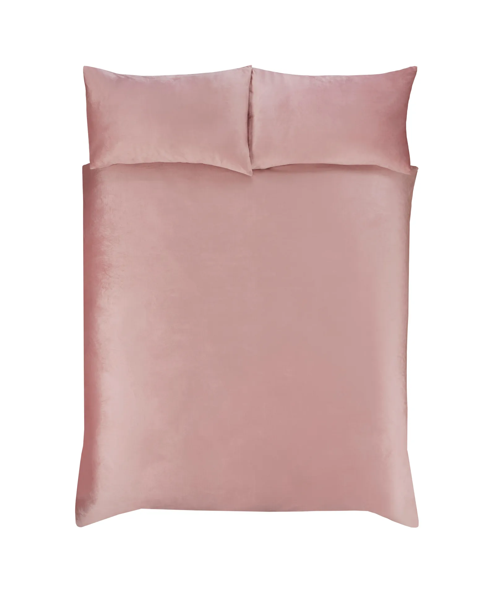 Smart Living Luxury Soft & Elegant Matte Velvet Duvet Cover Set with Pillowcases in Pink 3