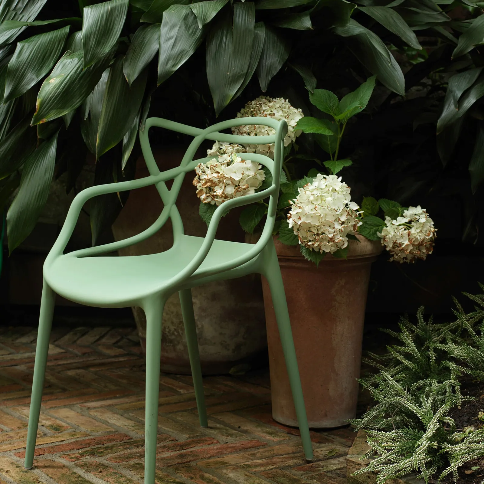 Kartell Masters Dining Chair, Green Plastic | Barker & Stonehouse 3