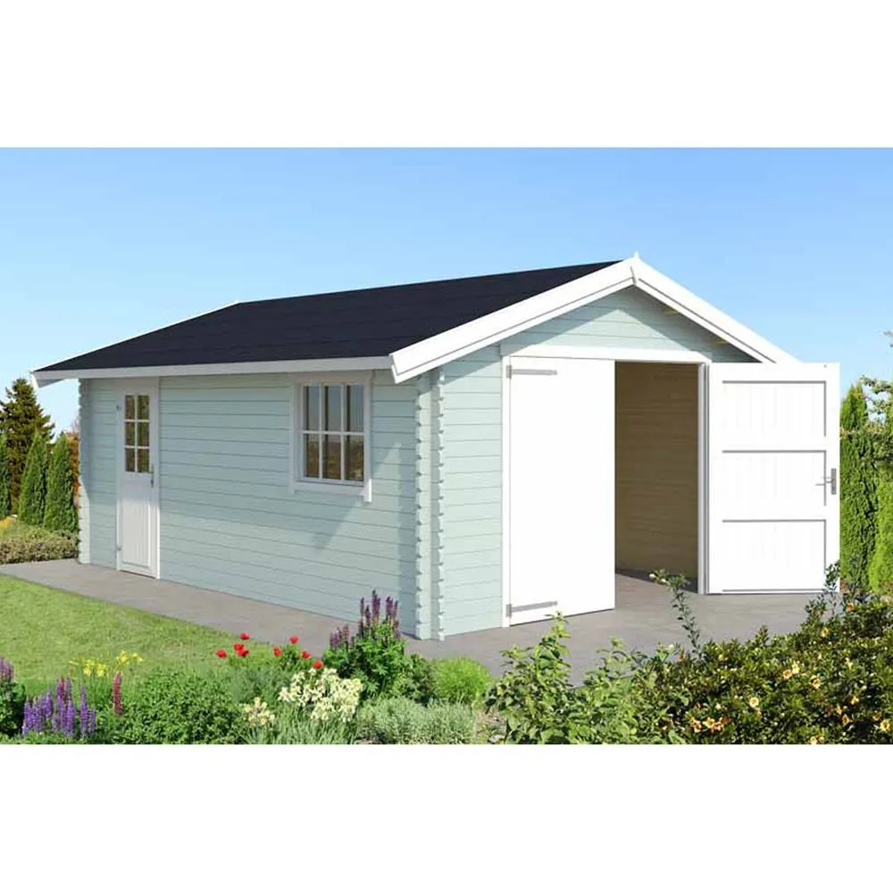 Lasita Maja Ltd Yarik 540-Log Cabin, Garden Room, Home Office - L473.7xW583xH273.6 cm in Light Tan 5