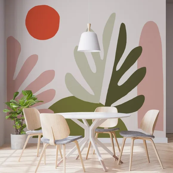 Elements Leaf Wall Mural 4