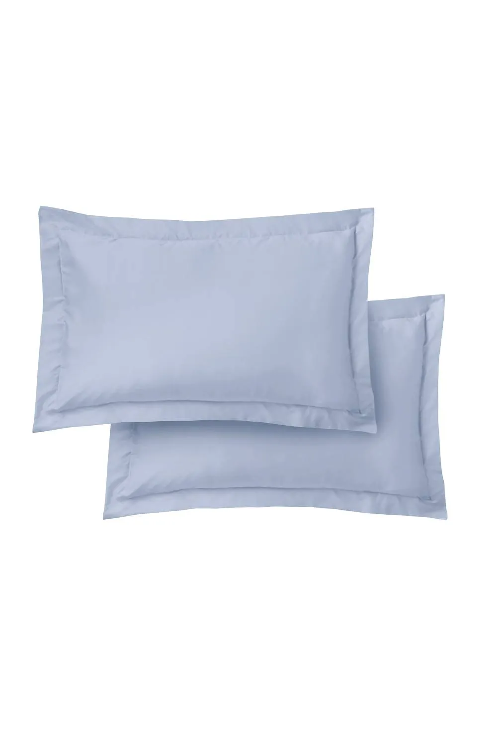 Bianca '400 Thread Count Cotton Sateen' Oxford Pillowcase Pair in Blue 4