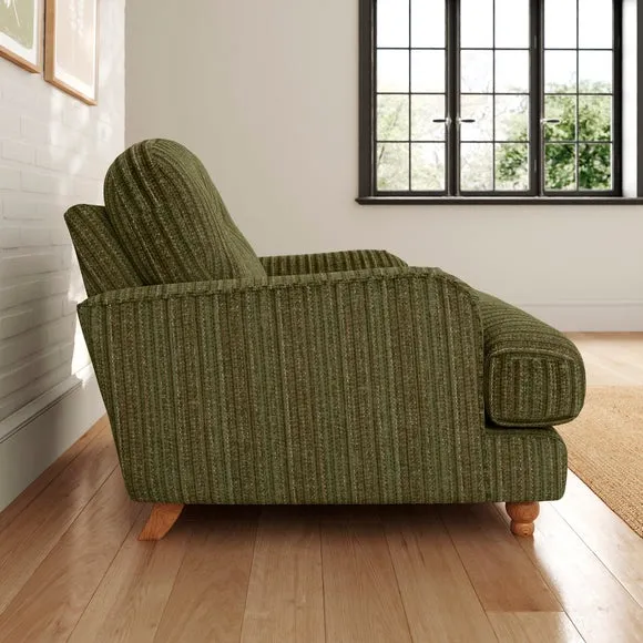 Martha Chunky Chenille Stripe Snuggle Sofa 3