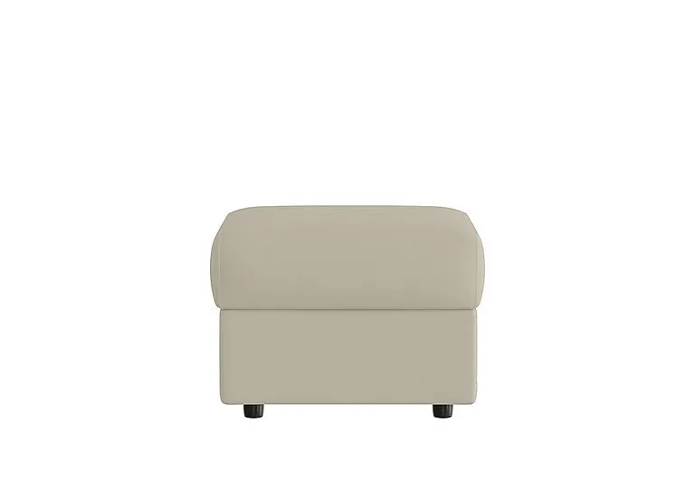 Vito Leather Storage Footstool