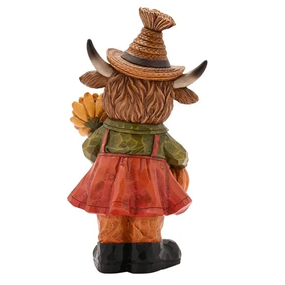 Country Living Highland Cow with Sunflowers Ornament 5