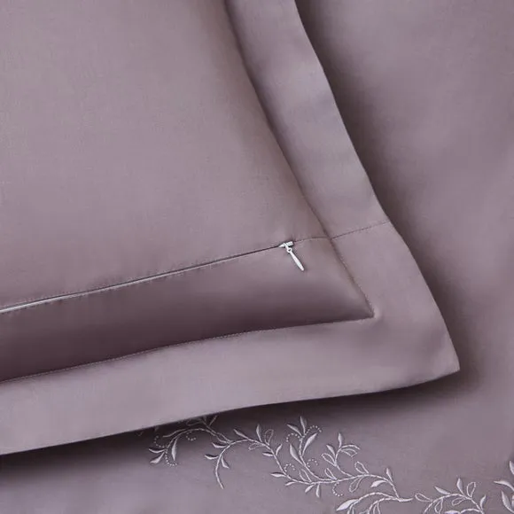 Dorma Camerelle Embroidery 100% Cotton Sateen Oxford Pillowcase Pair 4