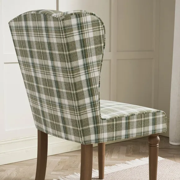 Charnwood Set of 2 Checked Dining Chairs 4