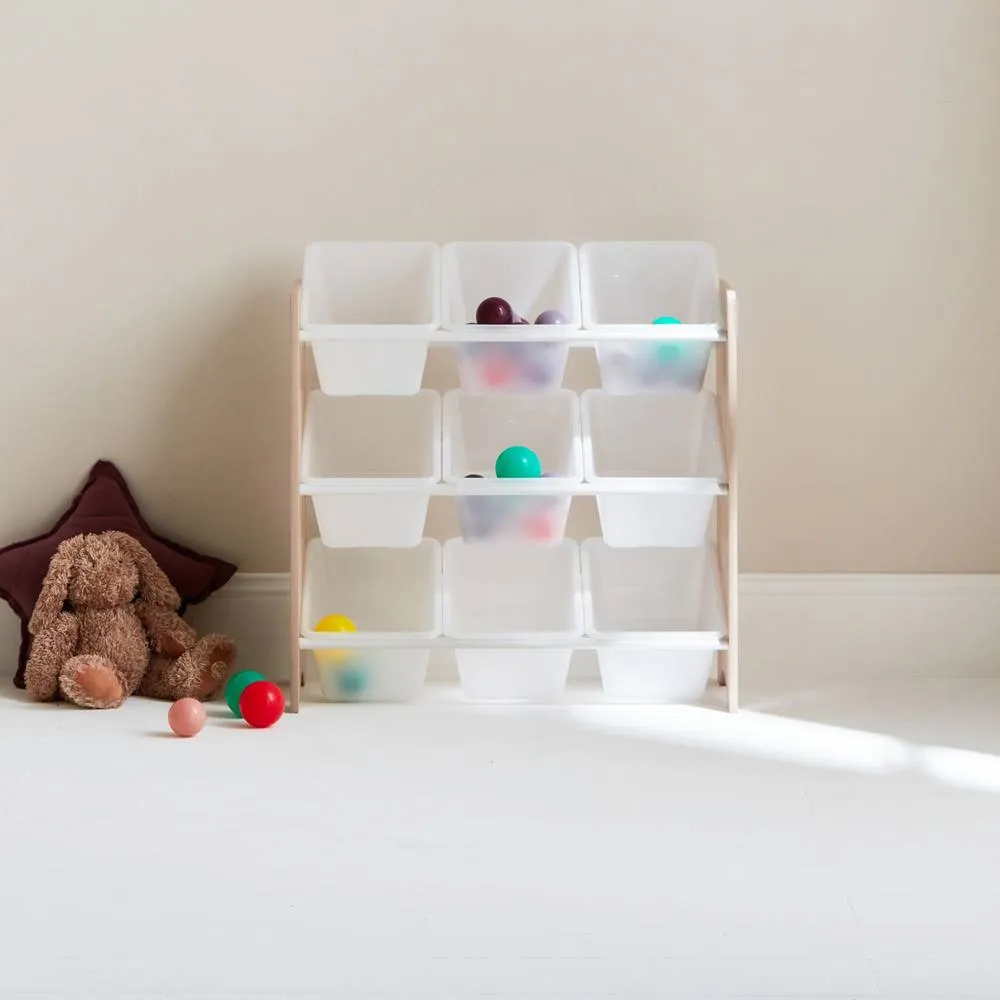 sweeek Children's toy storage unit with 9 baskets in Beige