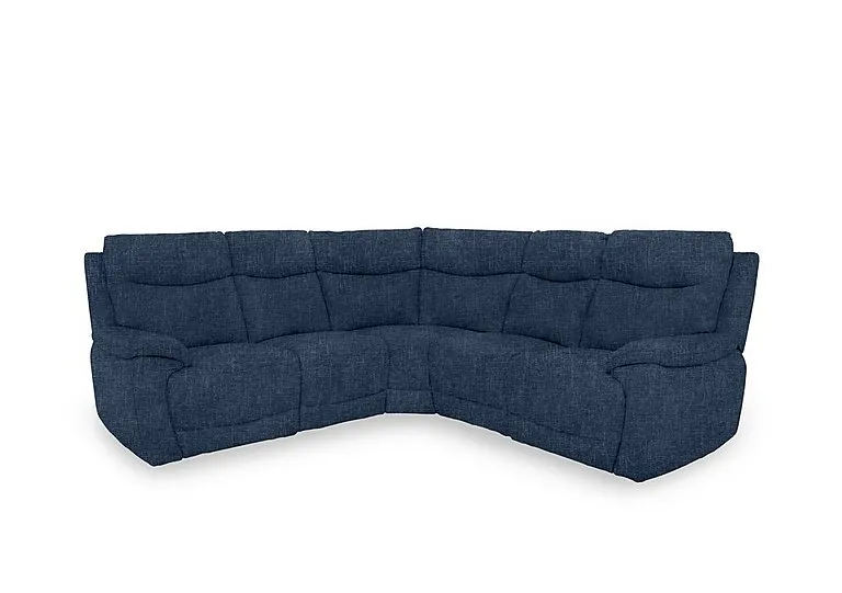 Sloane Fabric Large Power Recliner Corner Sofa - Anivia Blue