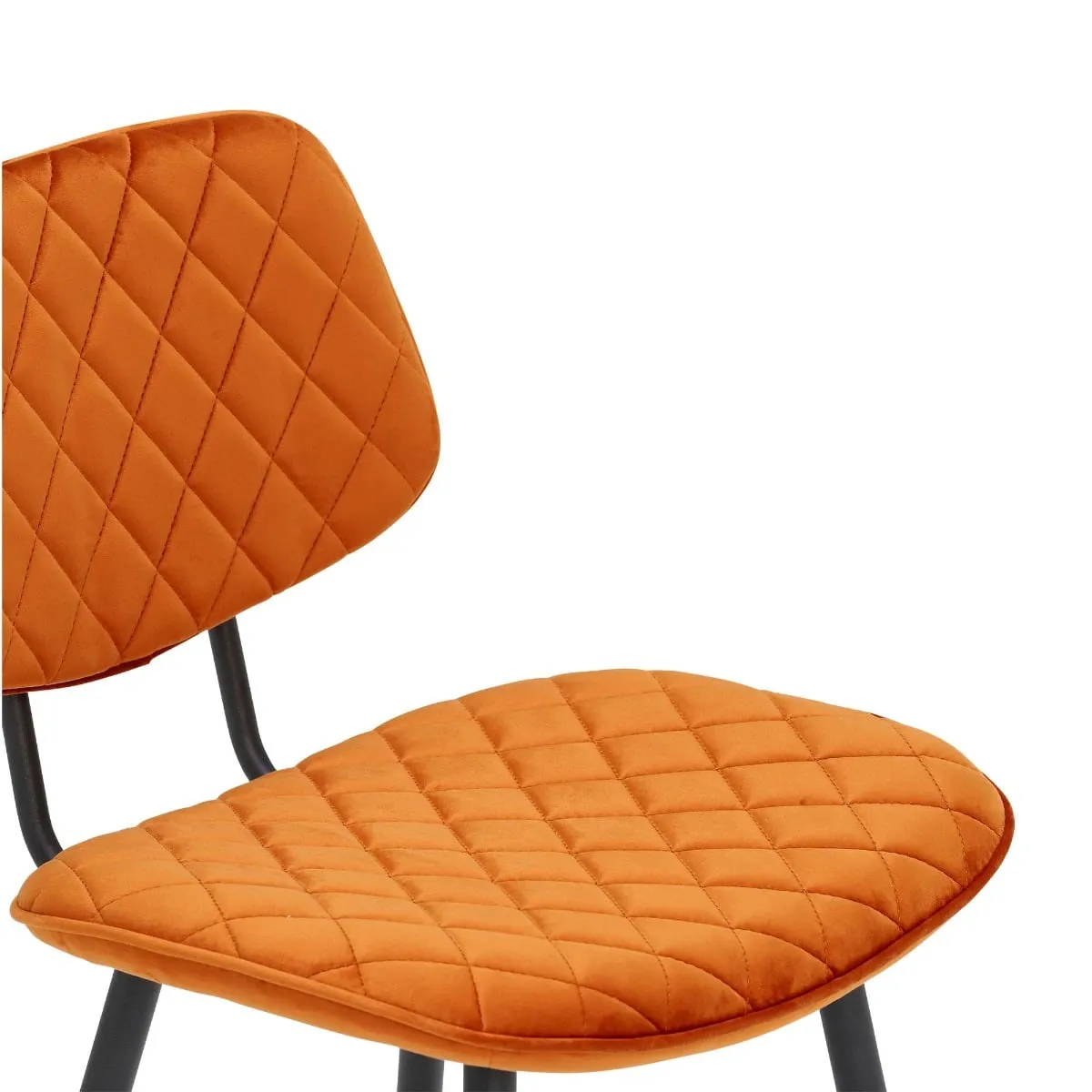 Archer Counter Stool, Orange Velvet | Barker & Stonehouse 5