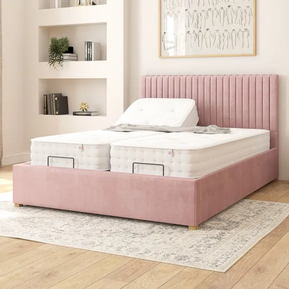 Grant Plush Velvet Adjustable Bed 2