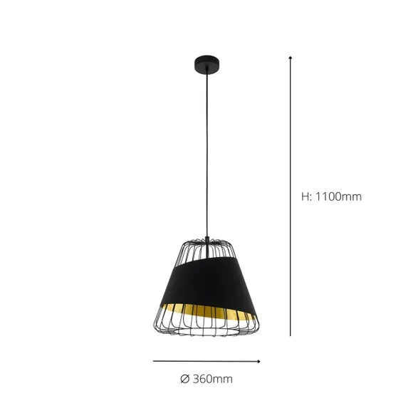 EGLO Austell Wireframe Pendant Light 3
