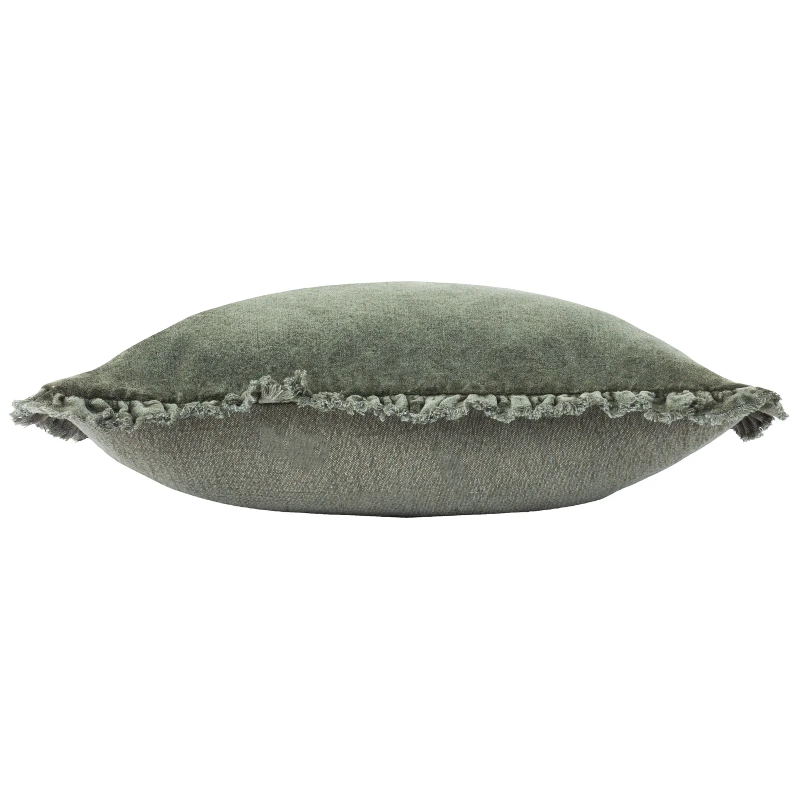 Yard Bertie 100% Cotton Velvet Cushion in Green 4