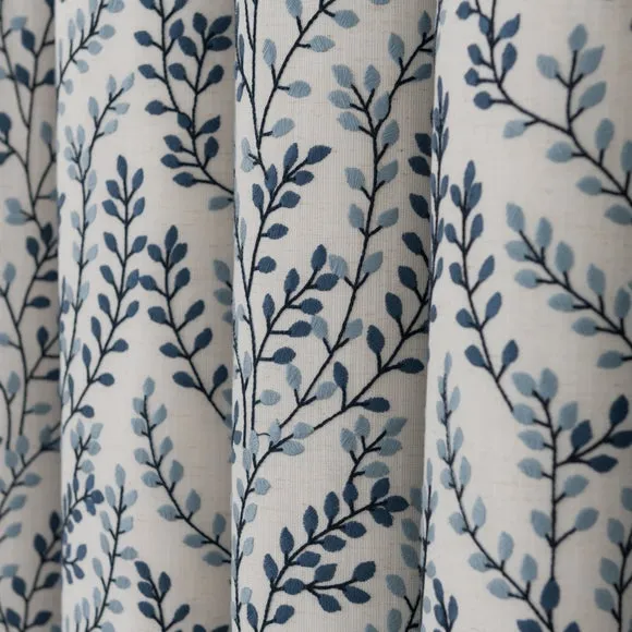 Shimla Embroidered Floral Pencil Pleat Curtains 3